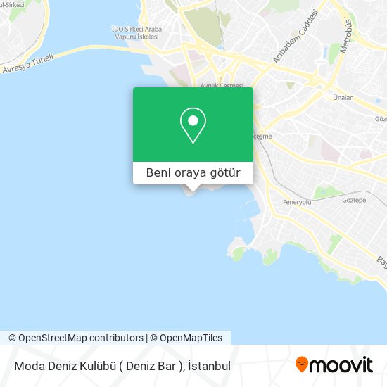 Moda Deniz Kulübü ( Deniz Bar ) harita