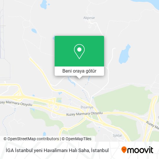 İGA İstanbul yeni Havalimanı Halı Saha harita