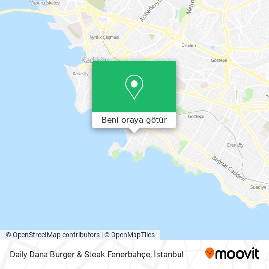 Daily Dana Burger & Steak Fenerbahçe harita