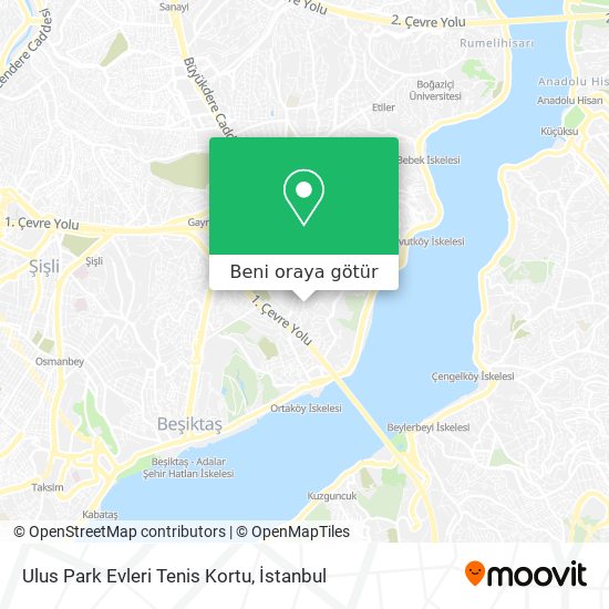 Ulus Park Evleri Tenis Kortu harita