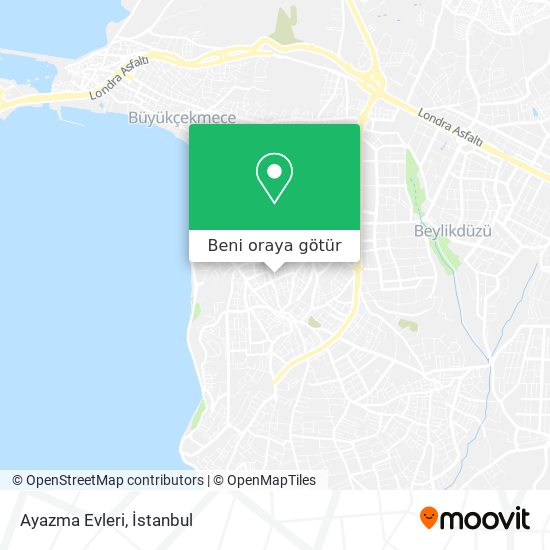 Ayazma Evleri harita