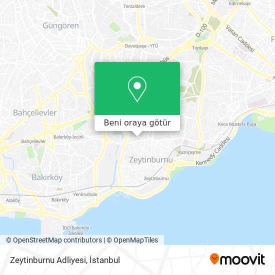 Zeytinburnu Adliyesi harita