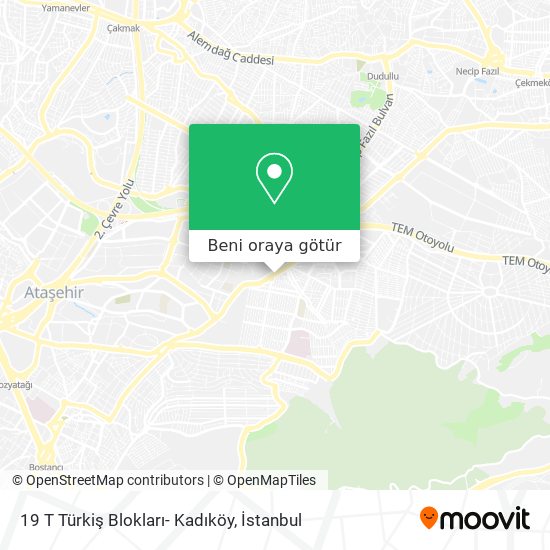 19 T Türkiş Blokları- Kadıköy harita