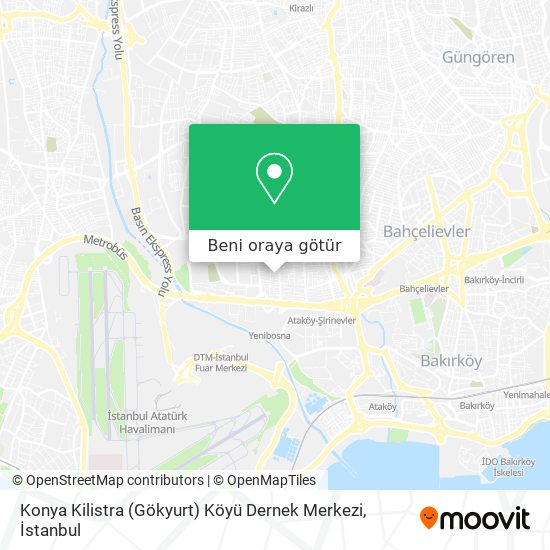 Konya Kilistra (Gökyurt) Köyü Dernek Merkezi harita