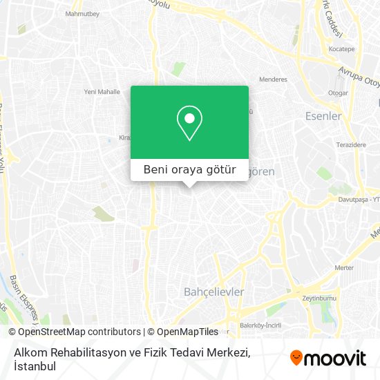 Alkom Rehabilitasyon ve Fizik Tedavi Merkezi harita