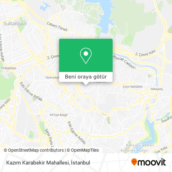 Kazım Karabekir Mahallesi harita