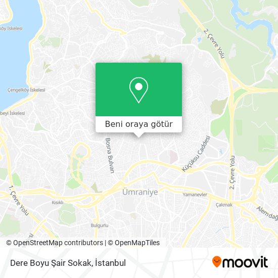 Dere Boyu Şair Sokak harita