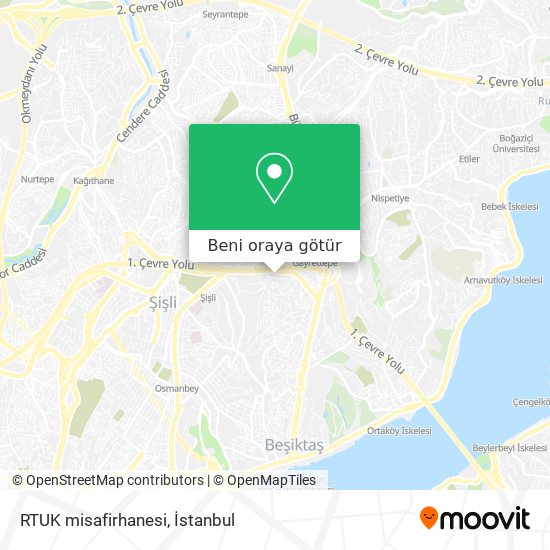 RTUK misafirhanesi harita