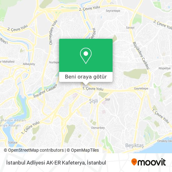 İstanbul Adliyesi AK-ER Kafeterya harita