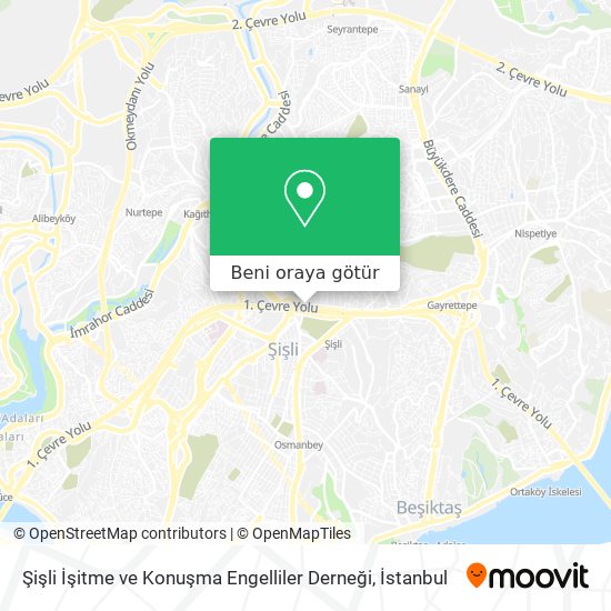 Şişli İşitme ve Konuşma Engelliler Derneği harita