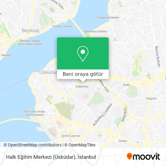 Halk Eğitim Merkezi (Üsküdar) harita