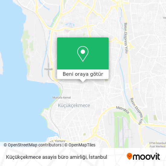 Küçükçekmece asayis büro amirliği harita