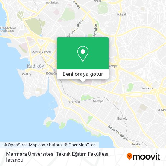 Marmara Üniversitesi Teknik Eğitim Fakültesi harita