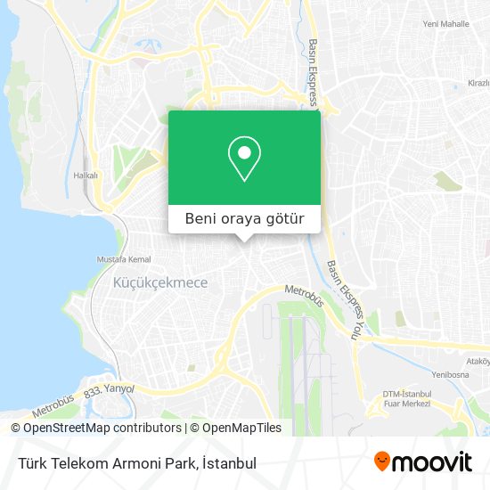Türk Telekom Armoni Park harita