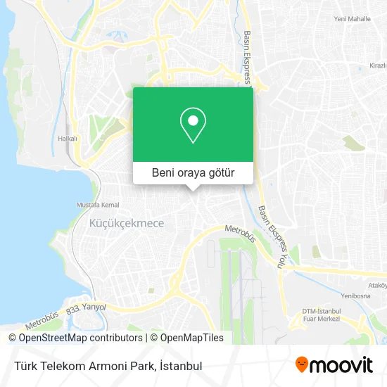 Türk Telekom Armoni Park harita