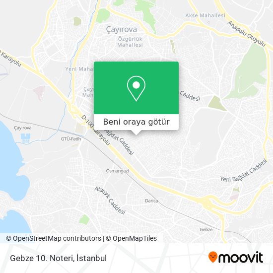 Gebze 10. Noteri harita