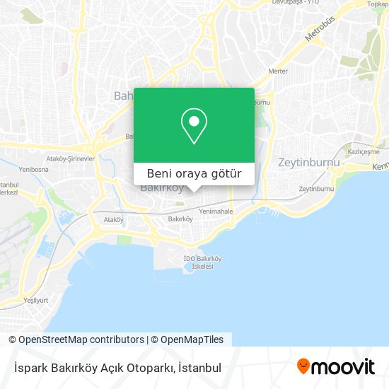 İspark Bakırköy Açık Otoparkı harita