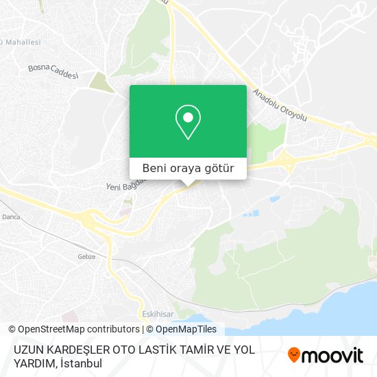 UZUN KARDEŞLER OTO LASTİK TAMİR VE YOL YARDIM harita