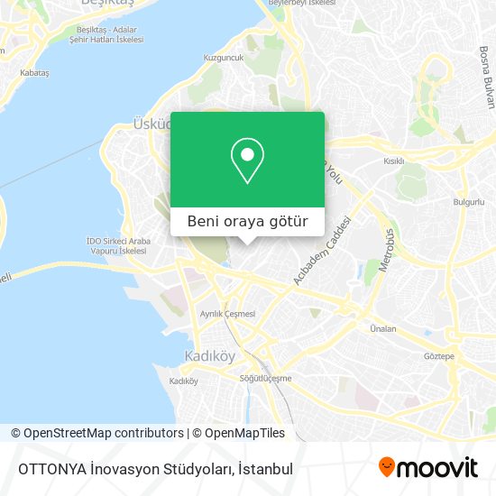 OTTONYA İnovasyon Stüdyoları harita