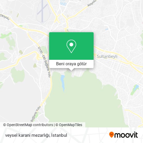 veysel karani mezarlığı harita