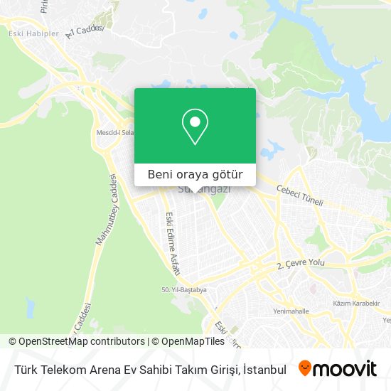 turk telekom arena ev sahibi takim girisi sultangazi nerede otobus metro veya minibus dolmus ile nasil gidilir