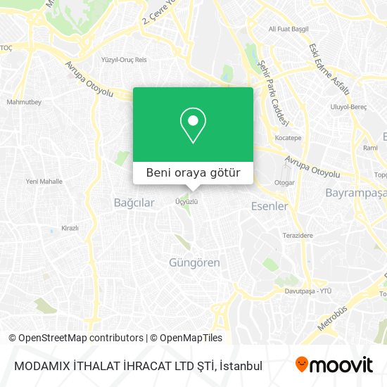 MODAMIX İTHALAT İHRACAT LTD ŞTİ harita