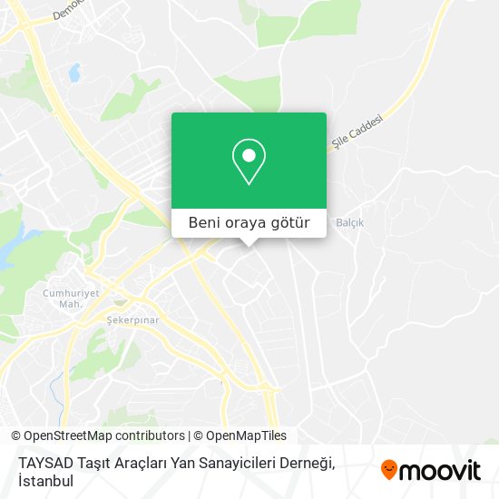 TAYSAD Taşıt Araçları Yan Sanayicileri Derneği harita