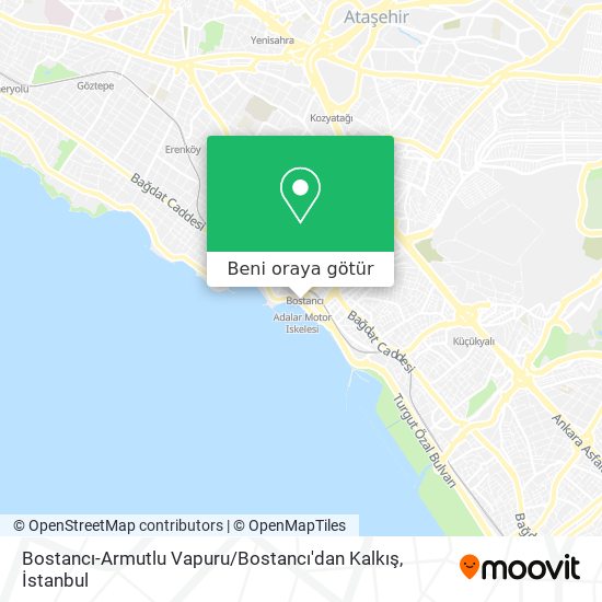 Bostancı-Armutlu Vapuru / Bostancı'dan Kalkış harita