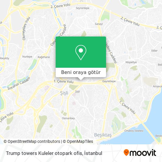 Trump towers Kuleler otopark ofis harita