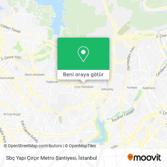 Sbç Yapı Çırçır Metro Şantiyesi harita