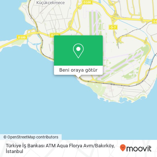 Türkiye İş Bankası ATM Aqua Florya Avm / Bakırköy harita