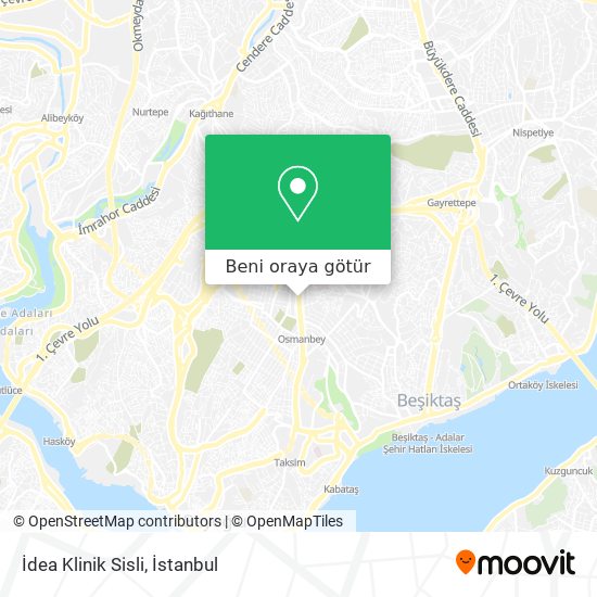 İdea Klinik Sisli harita