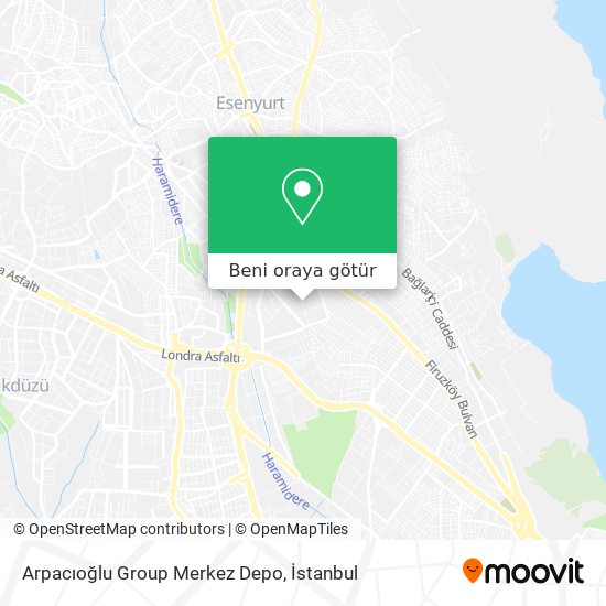 Arpacıoğlu Group Merkez Depo harita