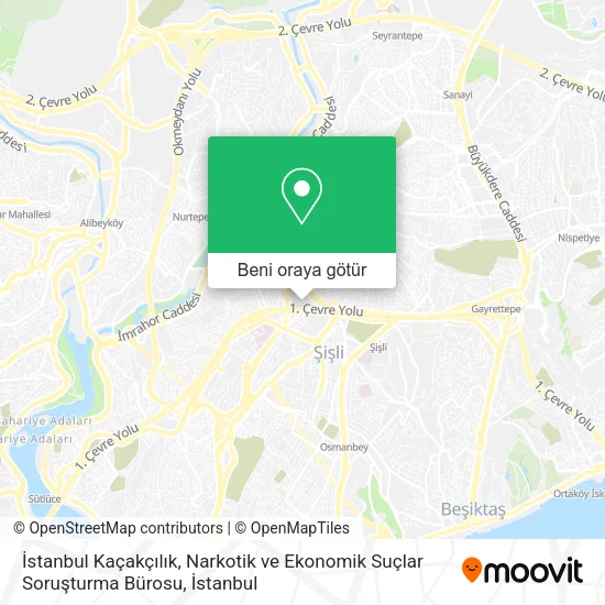 İstanbul Kaçakçılık, Narkotik ve Ekonomik Suçlar Soruşturma Bürosu harita