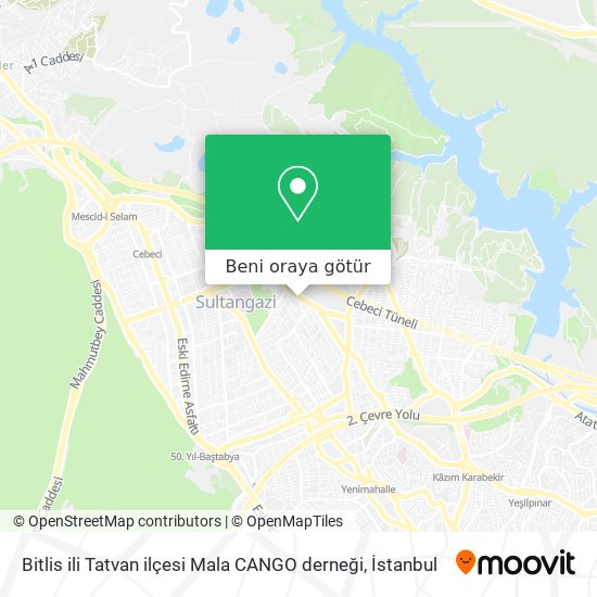 Bitlis ili Tatvan ilçesi Mala CANGO derneği harita