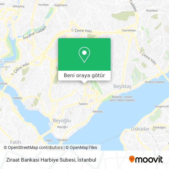 Ziraat Bankasi Harbiye Subesi harita
