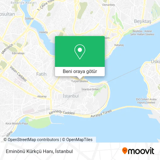 Eminönü Kürkçü Hanı harita