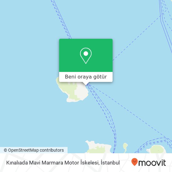Kınalıada Mavi Marmara Motor İskelesi harita