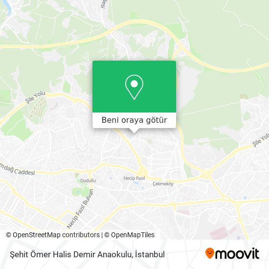 Şehit Ömer Halis Demir Anaokulu harita