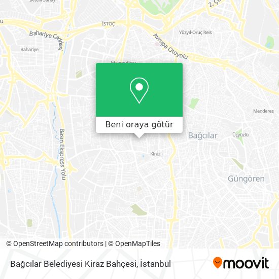 Bağcılar Belediyesi Kiraz Bahçesi harita
