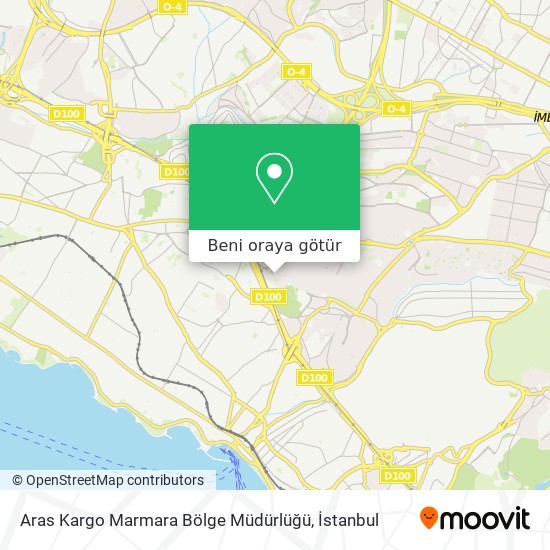 Aras Kargo Marmara Bölge Müdürlüğü harita