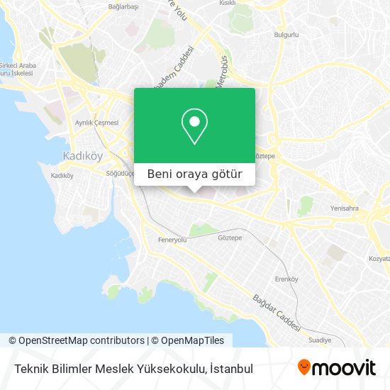 Teknik Bilimler Meslek Yüksekokulu harita