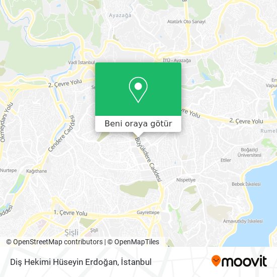 Diş Hekimi Hüseyin Erdoğan harita