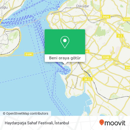 Haydarpaşa Sahaf Festivali harita