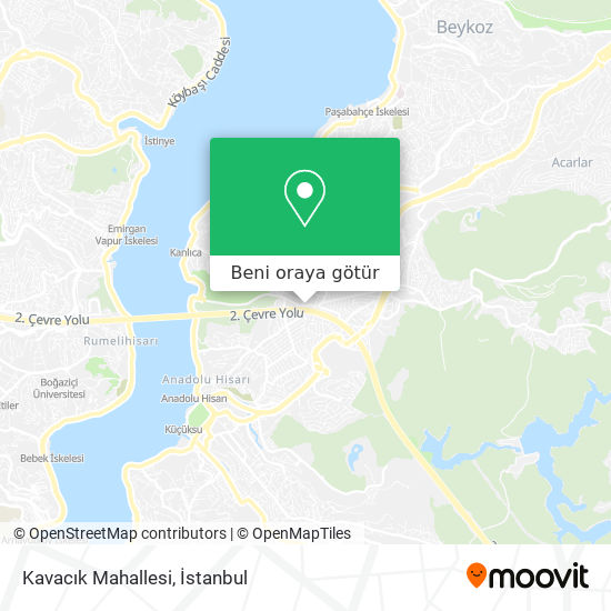 Kavacık Mahallesi harita