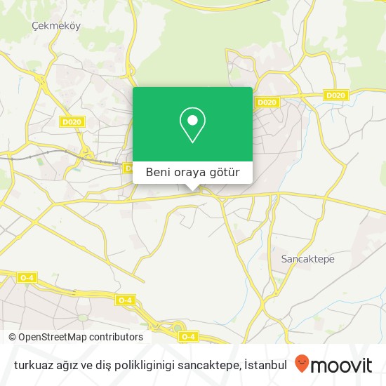 turkuaz ağız ve diş polikliginigi sancaktepe harita