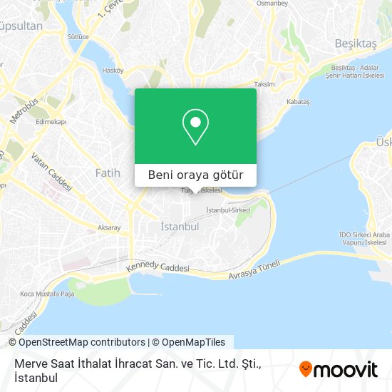 Merve Saat İthalat İhracat San. ve Tic. Ltd. Şti. harita