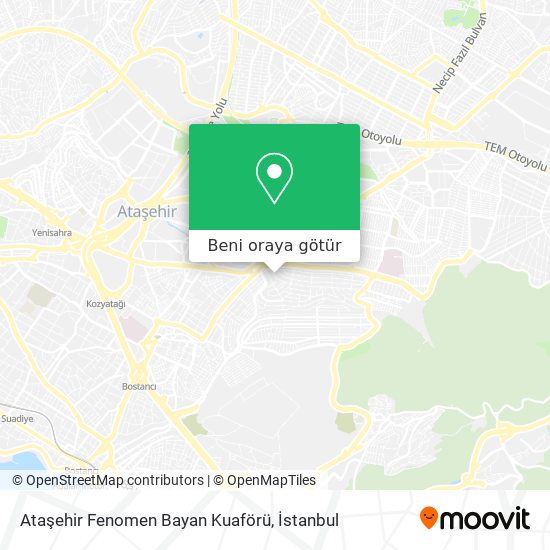 Ataşehir Fenomen Bayan Kuaförü harita