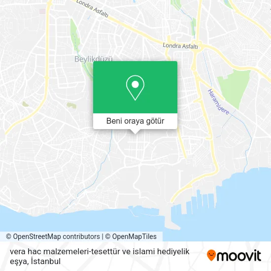 vera hac malzemeleri-tesettür ve islami hediyelik eşya harita