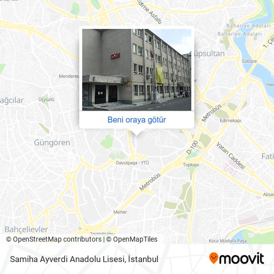 Samiha Ayverdi Anadolu Lisesi harita